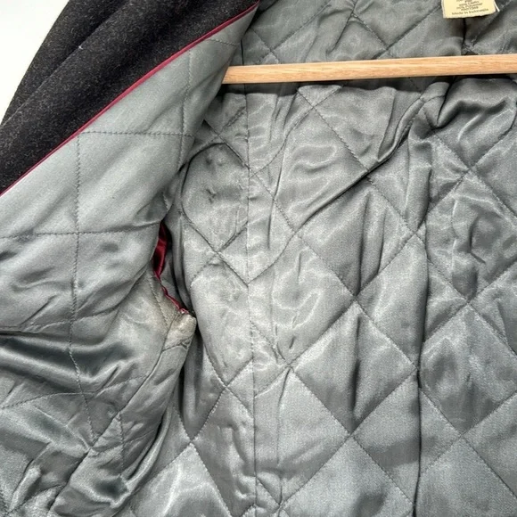 J. Crew Women’s Gray Wool Blend Double Breasted Pea Coat Jacket Size PXS Classic - Picture 7 of 13